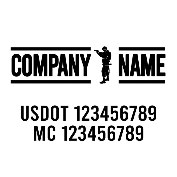 Military USDOT Decals