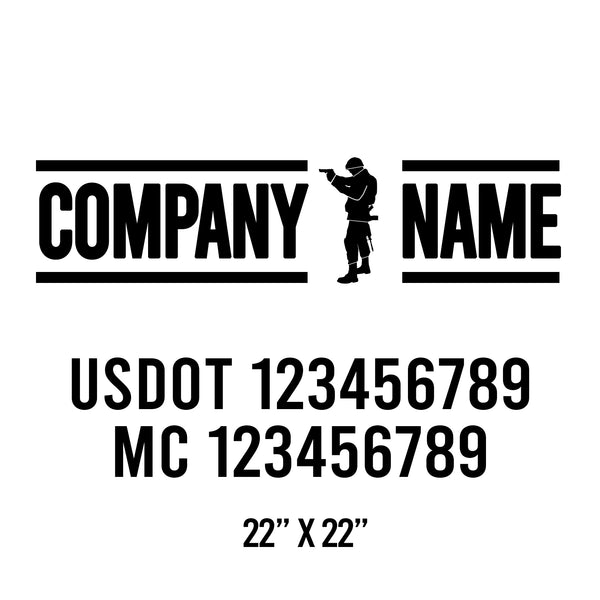 Military USDOT Decals