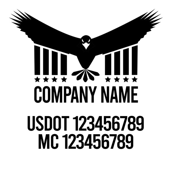 Patriotic USDOT Decals