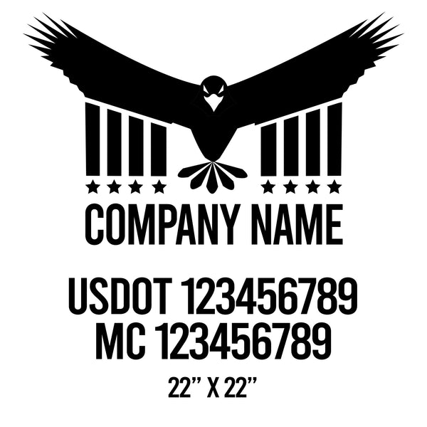 Patriotic USDOT Decals