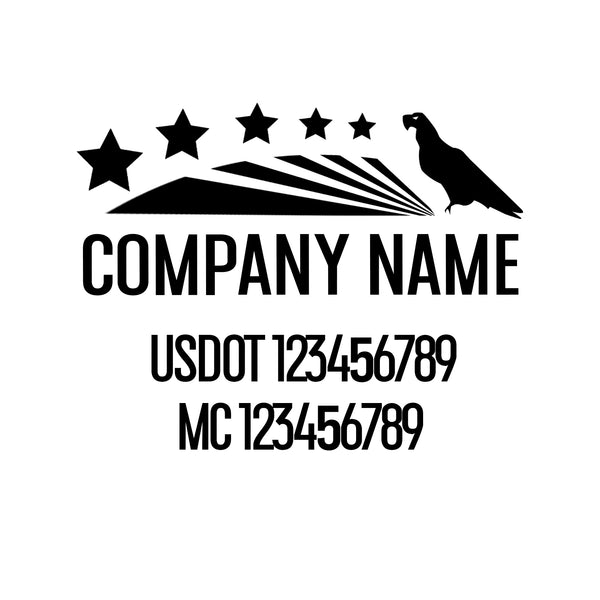 Patriotic USDOT Decals