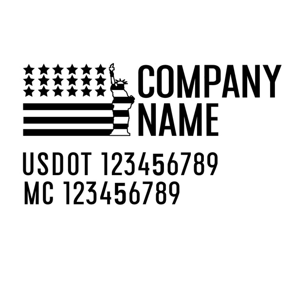 Patriotic USDOT Decals