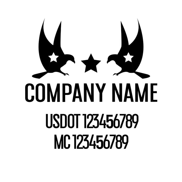 Patriotic USDOT Decals