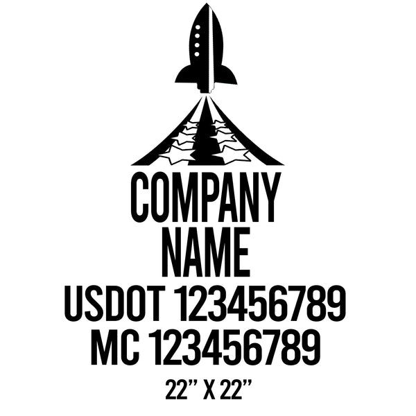 Patriotic USDOT Decals