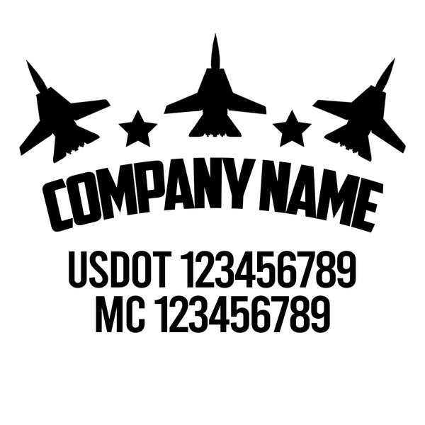 Patriotic USDOT Decals