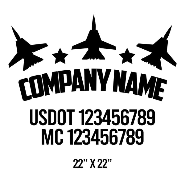 Patriotic USDOT Decals