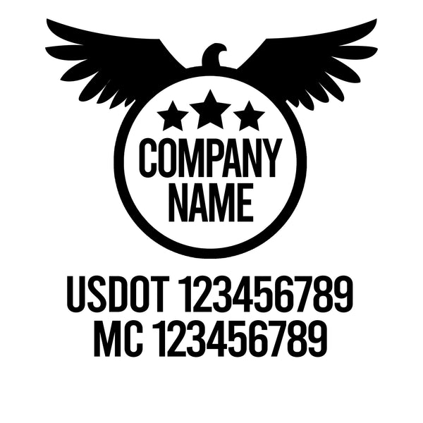 Patriotic USDOT Decals