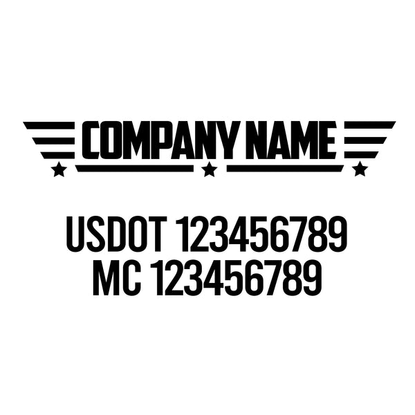 Patriotic USDOT Decals