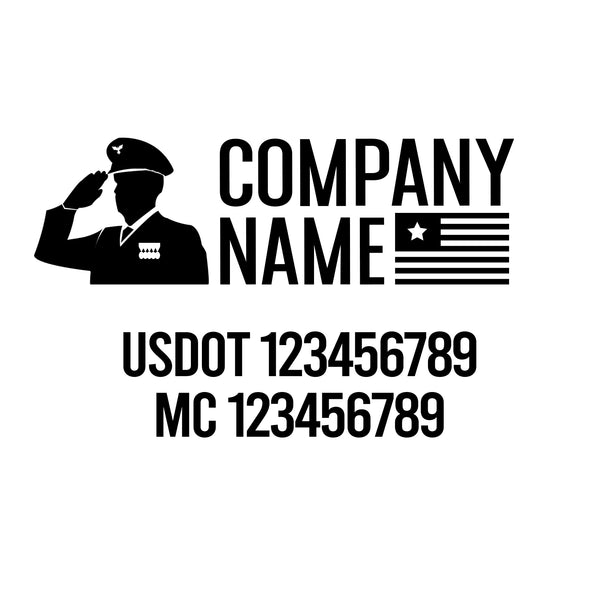 Patriotic USDOT Decals