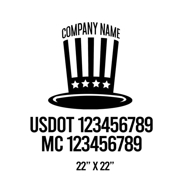 Patriotic USDOT Decals