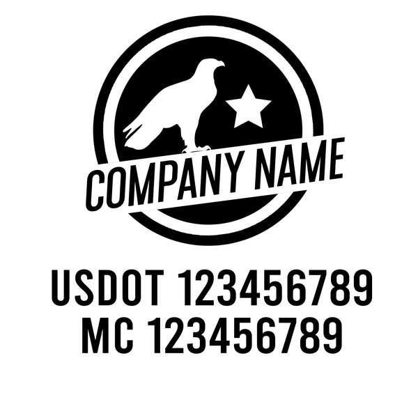 Patriotic USDOT Decals