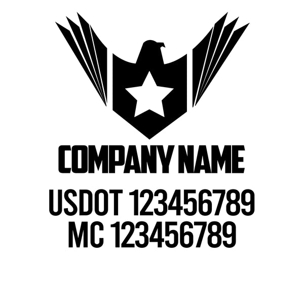 Patriotic USDOT Decals