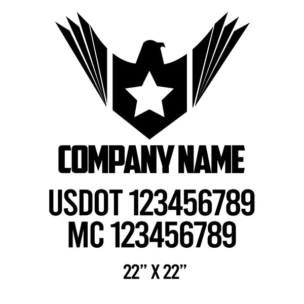 Patriotic USDOT Decals