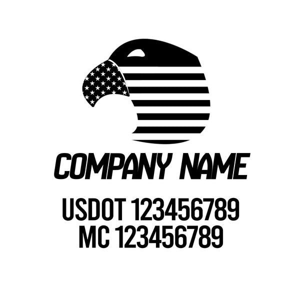 Patriotic USDOT Decals