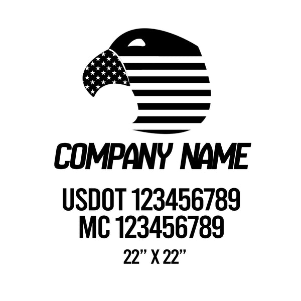 Patriotic USDOT Decals