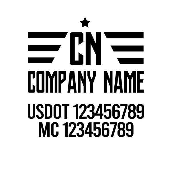 Patriotic USDOT Decals