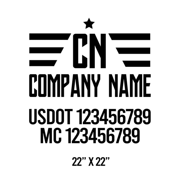 Patriotic USDOT Decals