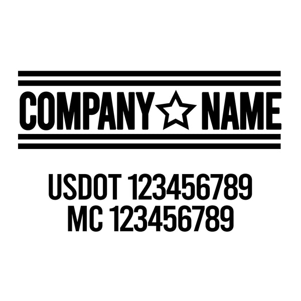 Patriotic USDOT Decals