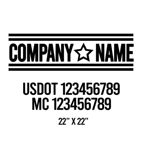 Patriotic USDOT Decals