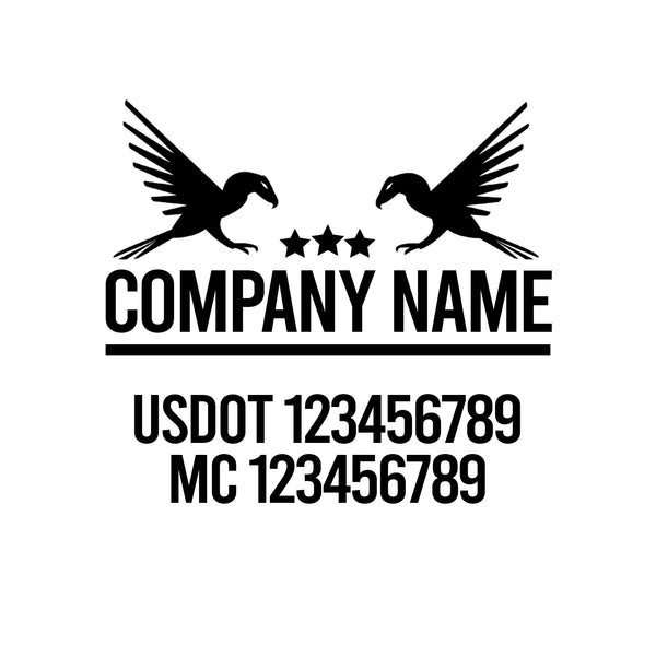 Patriotic USDOT Decals