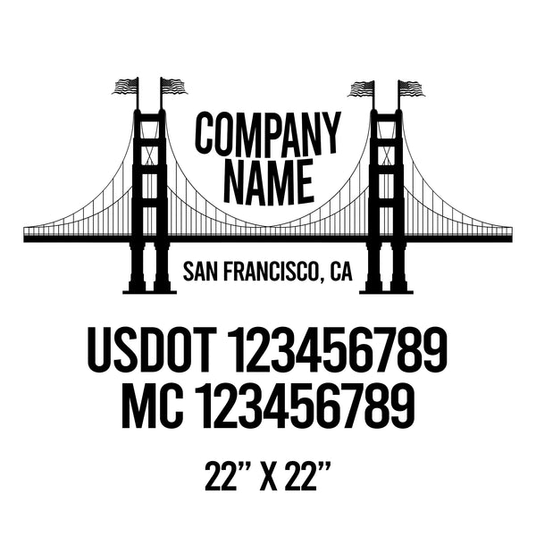 Patriotic USDOT Decals