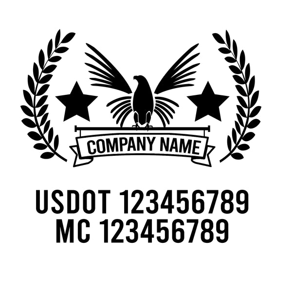 Patriotic USDOT Decals