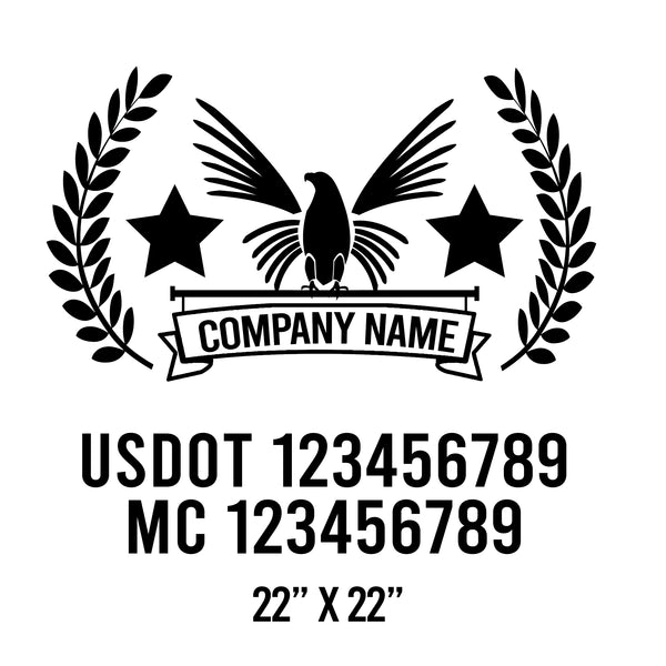 Patriotic USDOT Decals