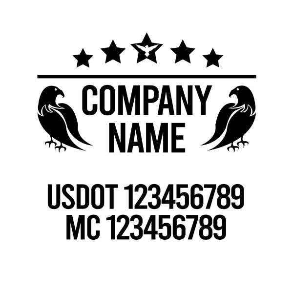 Patriotic USDOT Decals