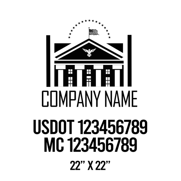 Patriotic USDOT Decals