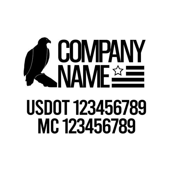 Patriotic USDOT Decals