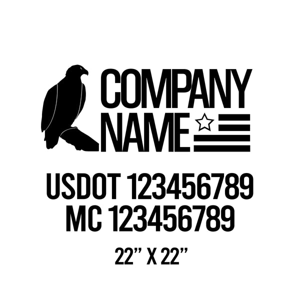 Patriotic USDOT Decals