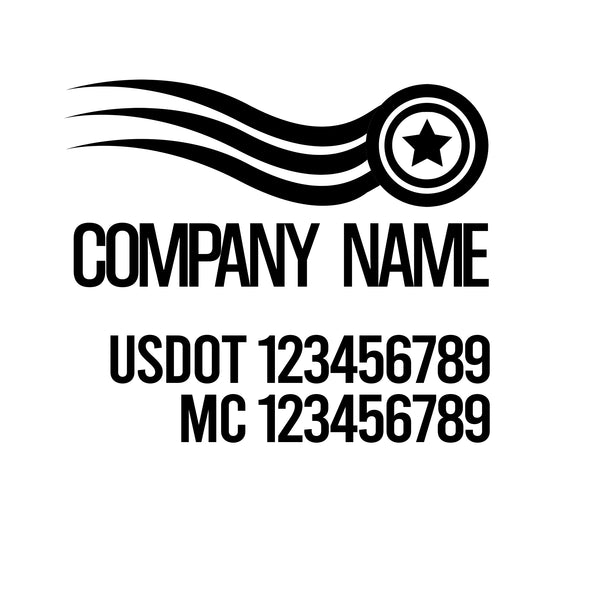 Patriotic USDOT Decals