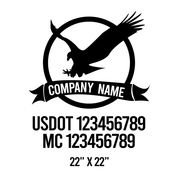 Patriotic USDOT Decals