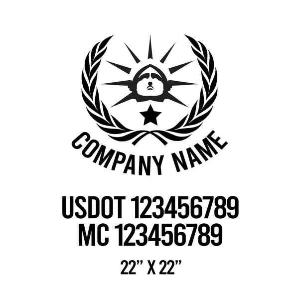 Patriotic USDOT Decals