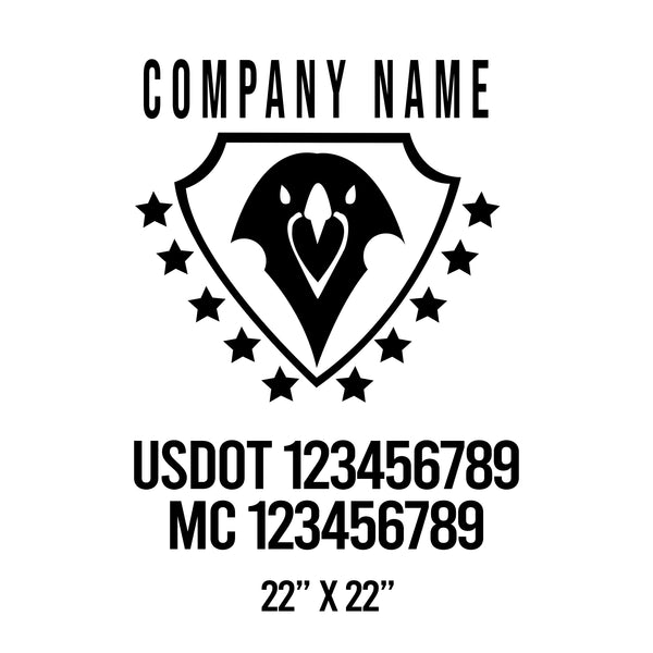 Patriotic USDOT Decals