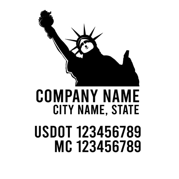 Patriotic USDOT Decals