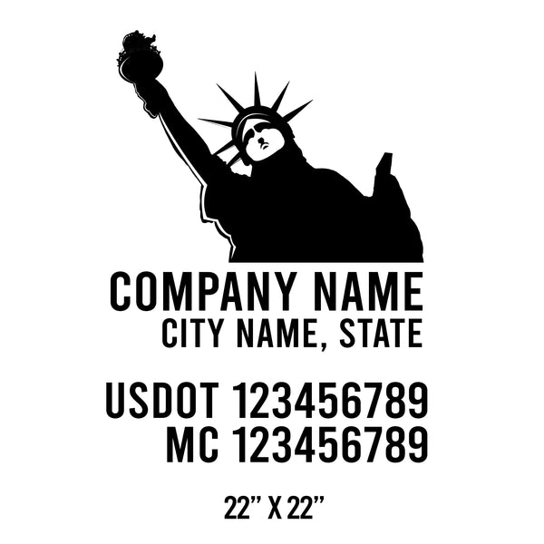 Patriotic USDOT Decals