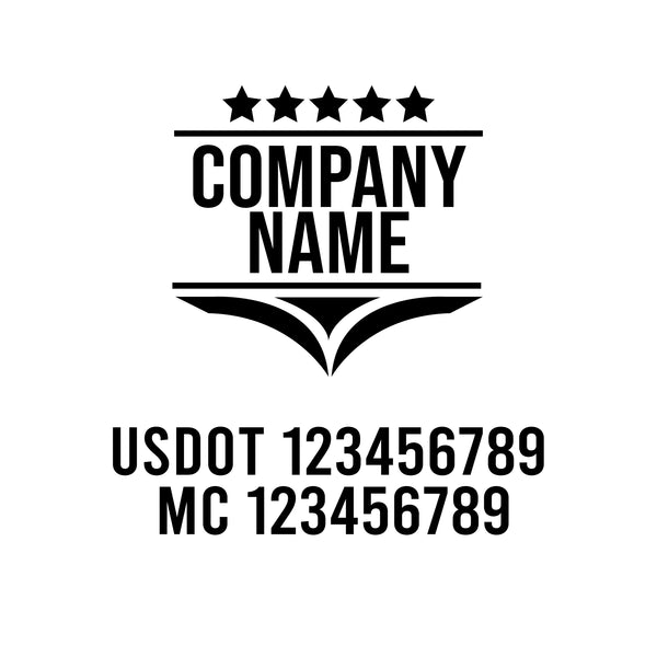 Patriotic USDOT Decals