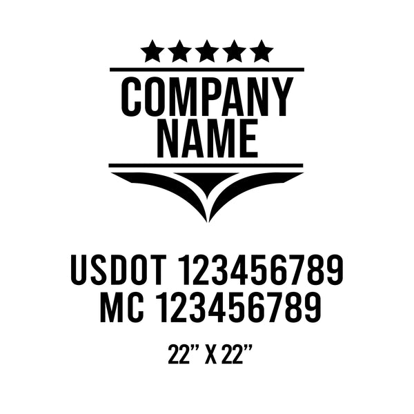 Patriotic USDOT Decals