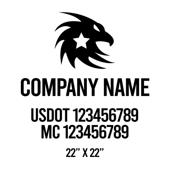 Patriotic USDOT Decals
