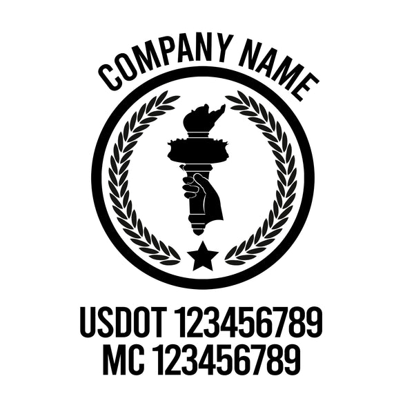 Patriotic USDOT Decals