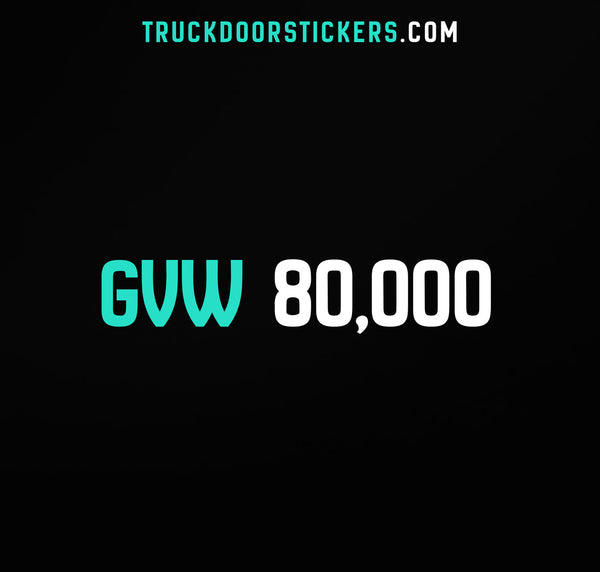 gvw number decal