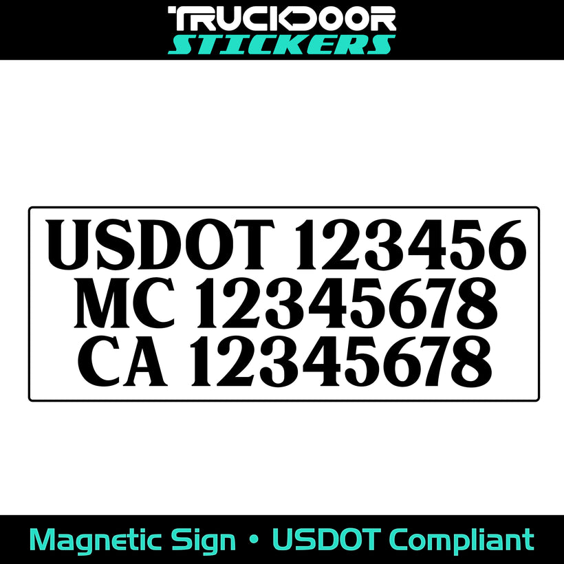 US DOT Magnetic Signs | USDOT Compliant Magnets