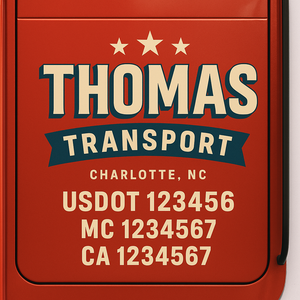 Truck Door Decal Lettering Sticker Signs | Add Your Info - Create Your Own Semi-Truck Door Signs
