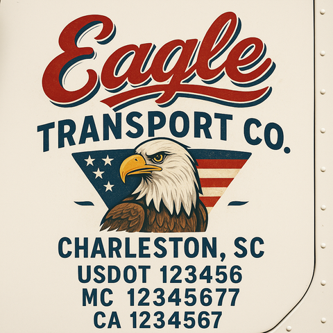 Truck Door Decal Lettering Sticker Signs | Add Your Info - Create Your Own Semi-Truck Door Signs