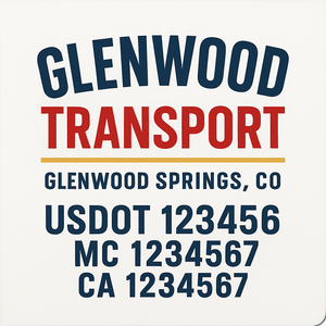 Truck Door Decal Lettering Sticker Signs | Add Your Info - Create Your Own Semi-Truck Door Signs