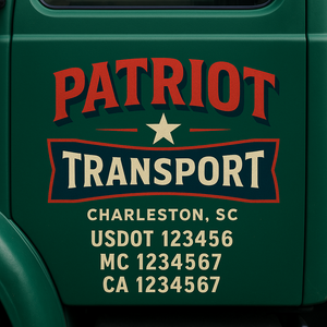 Truck Door Decal Lettering Sticker Signs | Add Your Info - Create Your Own Semi-Truck Door Signs