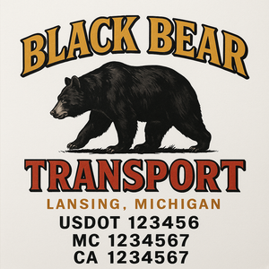 Truck Door Decal Lettering Sticker Signs | Add Your Info - Create Your Own Semi-Truck Door Signs