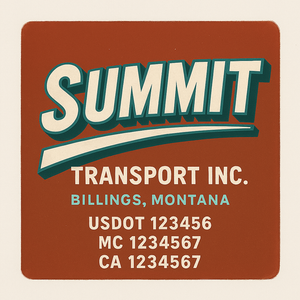 Truck Door Decal Lettering Sticker Signs | Add Your Info - Create Your Own Semi-Truck Door Signs
