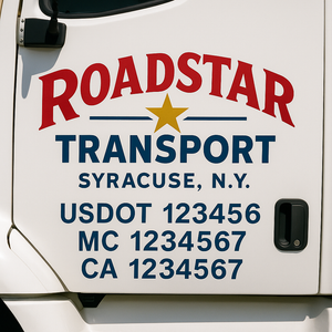Truck Door Decal Lettering Sticker Signs | Add Your Info - Create Your Own Semi-Truck Door Signs